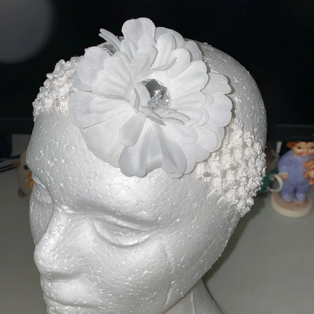 Flower lace headbands decorative hair accessories for babies
